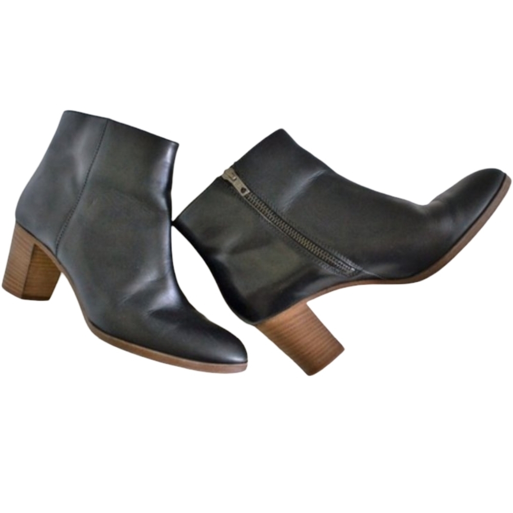 J.Crew Stacked Heel Ankle Boots 6.5 - Picture 5 of 14